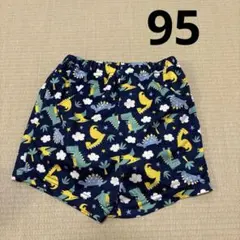 恐竜柄 ベビー水着 ネイビー(95)