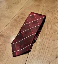 FEMMIO VALLENTINO ネクタイボルドー　チェック柄