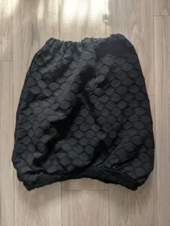 子供服100 グランギャルソン 黒ブラック ドット柄ロングバルーンスカート