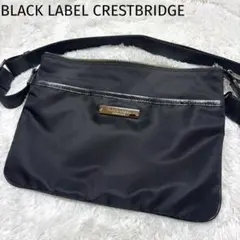 未使用級 ブラックレーベルクレストブリッジ ショルダーバッグ ボディバッグ 黒のサムネイル