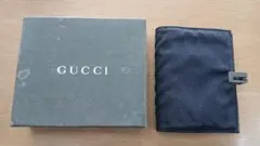 GUCCI ブラック 手帳カバー 箱付き シール帳