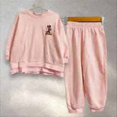 韓国子供服vivid-iミニーボーダースウェットセットアップトレーナー 100