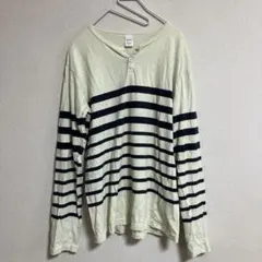 クオドロ　ロンT ボーダー　ボタン　日本製　クアドロのサムネイル
