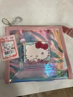ハローキティ　マチ付きポーチ　アベイル