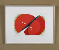 木版画 松見八百造 額装 尾岱沼の打瀬舟 - メルカリ