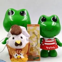 企業キャラクターグッズ　ケロちゃんコロちゃん　からあげクン　サトちゃんのサムネイル