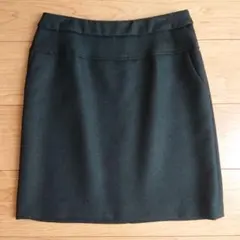 TOMORROWLAND BALLSEY ブラック ウール タイトスカート