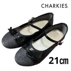 【即日発送】CHARKIES バレリーナフォーマルシューズ ブラック　入学式正装