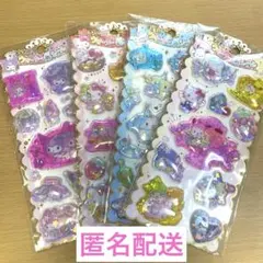 【正規品】キラキラウォーターinシール　サンリオ　サンリオキャラクターズ　4枚