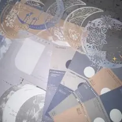 【☾ ໋】moonデザイン コラージュセット バラエティセット 月