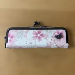 桜の花柄印鑑ケース（赤色印鑑付き）