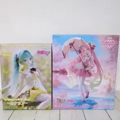 桜ミク　AMP＋　フィギュア　初音ミク　ぬーどるストッパーフィギュア　カナリア