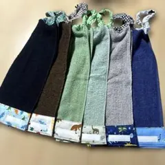 176.おりこうエプロン　おりこうタオル　タオルエプロン　6枚組　恐竜　男の子