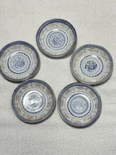 京焼 清水焼 岩華窯 高木岩華 菊割 五寸平鉢 5客セット - メルカリ