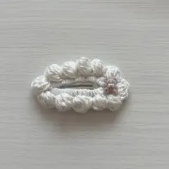 【新商品！！】ぷっくりピン留め♡♡クリーム白