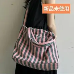 【新品未使用 】ぷーさんコラボ しまむら　トートバック パイル地のサムネイル