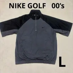 【美品】NIKEゴルフ　ハーフジップ ナイロン アウター ウインドブレーカー