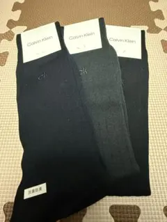 カルバンクライン　ビジネスソックス3足組