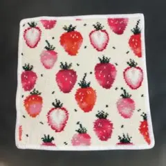 【B品】新品♡フェイラーFEILERラブラリー♡ハンカチ♡ストロベリードット♡苺