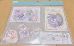 ダッフィー＆フレンズ　ダンシング・スノーフレークス　ポストカード＆ステッカー