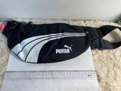 【新品】PUMA ヒョウライン ボディバッグ ウエストバッグ　ブラック/ホワイト
