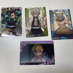 鬼滅の刃 キャラクターカードセット 竈門炭治郎　嘴平伊之助　不死川玄弥