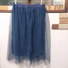 レース カットワーク フレアスカート used