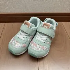 花柄ミントグリーンスニーカー 15.0 EE