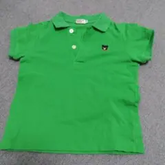ミキハウス　ダブルビー　ポロシャツ　110　半袖　緑