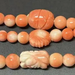 さんご様専用　珊瑚玉羽織紐3本