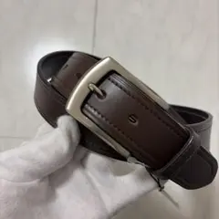 【新品未使用】TAKEO KIKUCHI タケオキクチ 牛革 ベルト ブラウン