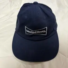 wasted youth 6パネル　キャップ　ネイビー