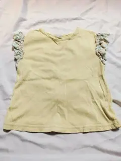 100　Combi　mini　イエロー フリル袖 Tシャツ　半袖のサムネイル