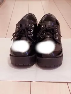 厚底ローファー エナメルシューズ 地雷系