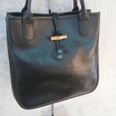 ロンシャン LONGCHAMP ロゾ ハンド バッグ ブラック レディース