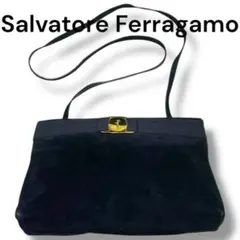 Salvatore Ferragamoフェラガモ　ショルダーバッグ　ヴァラ　黒