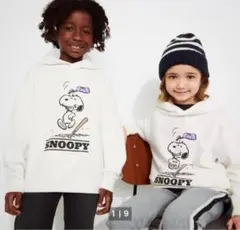 新品☆UNIQLO(ユニクロ)スヌーピー ピーナッツ スウェットパーカ140☆