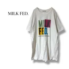 ミルクフェド MILKFED. ロゴ 半袖Tシャツ ホワイト 白 1149