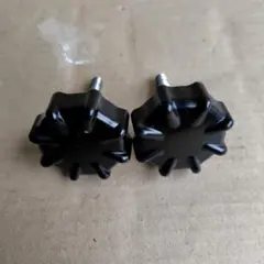 黒い星型プラスチックパーツ 2個セット