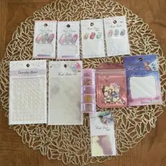 ネイルパーツセット♡ホログラム　デコパーツ　クリスタルなど