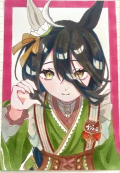 ウマ娘　マッハッタンカフェ　手描きイラスト
