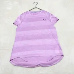 nt162 美品✨プーマ 半袖Tシャツ ランニングウェア ロゴプリント ピンク