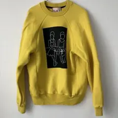 PLAN C イエロー グラフィックスウェット