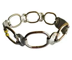 PRADA プラダ Y2K メタル×レザー チェーンベルト ゴールド系のサムネイル