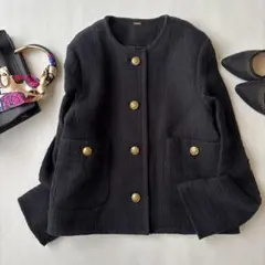 ツィード ノーカラージャケット