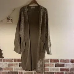 SHOO-LA-RUE ベージュ 長袖ロングカーディガン