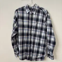 KANGOL チェックシャツ Lサイズ ネイビー/ホワイト/レッド　長袖