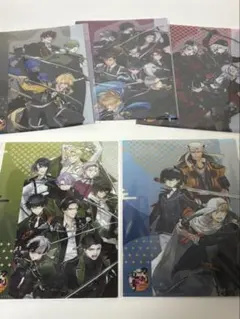 セブンイレブン刀剣乱舞ONLINEふた付きA5クリアファイル全5種×2セット