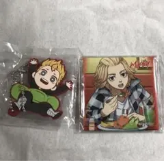東京リベンジャーズ　スクエア缶バッジ　佐野万次郎　マイキー　おまけ付き！