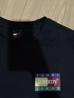 TOMMY JEANS ブラック Tシャツ Mサイズ 古着